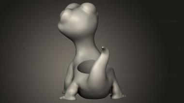 Animal figurines (Dinos Dragons, STKJ_3891) 3D models for cnc