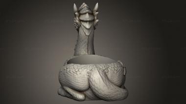 Animal figurines (Dinos Dragons, STKJ_3892) 3D models for cnc