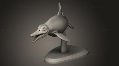 Animal figurines (Dinos Shadow Ichthyosaur, STKJ_3895) 3D models for cnc