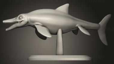 Animal figurines (Dinos Shadow Ichthyosaur, STKJ_3895) 3D models for cnc