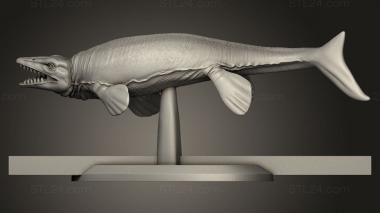 Animal figurines (Dinos Shadow Mosasaurus, STKJ_3897) 3D models for cnc