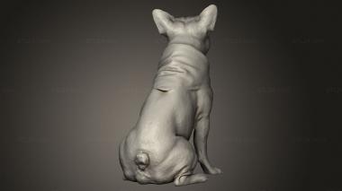 Animal figurines (Dog Animal Rt Sit, STKJ_3921) 3D models for cnc