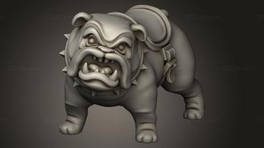 Animal figurines (Dog Cavalry Dog Mount, STKJ_3922) 3D models for cnc