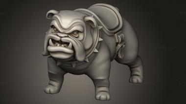 Animal figurines (Dog Cavalry Dog Mount, STKJ_3923) 3D models for cnc