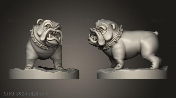 Animal figurines (Dog, STKJ_3924) 3D models for cnc