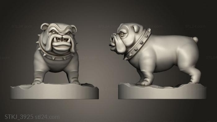 Animal figurines (Dog, STKJ_3925) 3D models for cnc