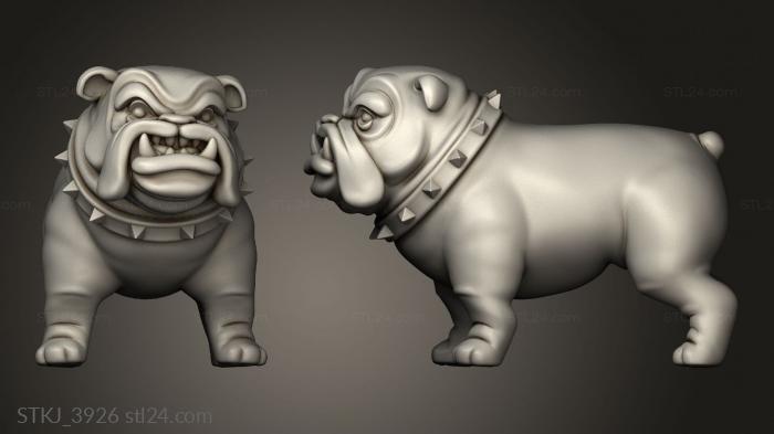 Animal figurines (Dog Pose, STKJ_3926) 3D models for cnc