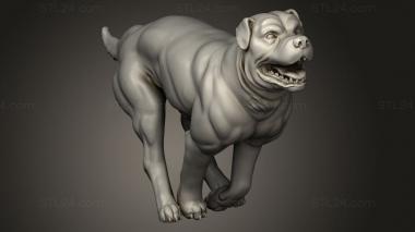 Animal figurines (Dogs Dog, STKJ_3940) 3D models for cnc