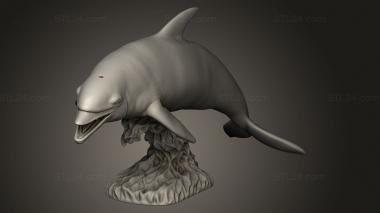 Animal figurines (Dolphins dolphin, STKJ_3944) 3D models for cnc