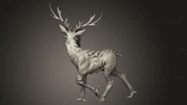 Animal figurines (Hellstag and Horrid Deer monsters mon ec, STKJ_3948) 3D models for cnc