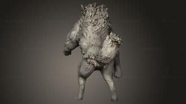 Animal figurines (Monsters Horned Wolf mon ec, STKJ_3951) 3D models for cnc