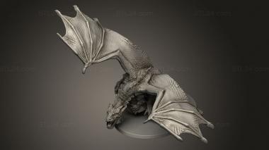 Animal figurines (Dragon base, STKJ_3956) 3D models for cnc