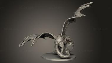 Animal figurines (Dragon base, STKJ_3956) 3D models for cnc