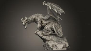 Animal figurines (Dragon Inplace TT, STKJ_3966) 3D models for cnc