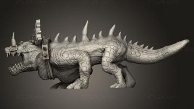 Animal figurines (Dread Saurian CE, STKJ_3972) 3D models for cnc