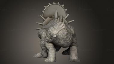 Animal figurines (Dread Saurian CE, STKJ_3972) 3D models for cnc