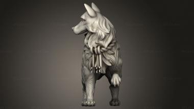 Animal figurines (Dungeons Thamarai Key Doggy Dog, STKJ_4000) 3D models for cnc