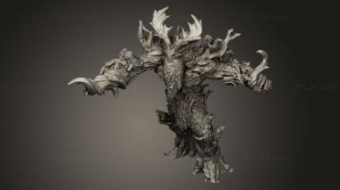 Animal figurines (Elven Grace Elder Treant Magic, STKJ_4036) 3D models for cnc