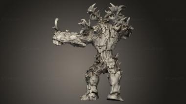 Animal figurines (Elven Grace Elder Treant Magic, STKJ_4036) 3D models for cnc