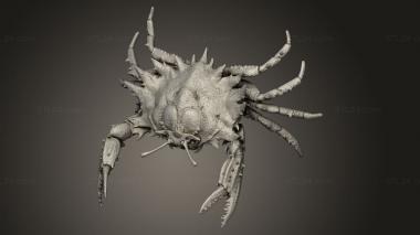 Animal figurines (giant crab angry huge, STKJ_4052) 3D models for cnc