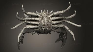 Animal figurines (giant crab angry huge, STKJ_4052) 3D models for cnc