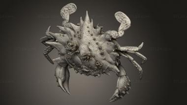 Animal figurines (giant crab coral huge, STKJ_4054) 3D models for cnc