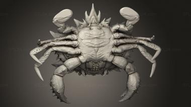 Animal figurines (giant crab coral huge, STKJ_4054) 3D models for cnc