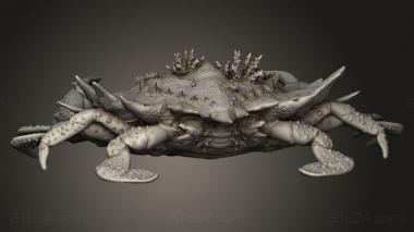 Animal figurines (Giant Crab Coral Huge, STKJ_4055) 3D models for cnc