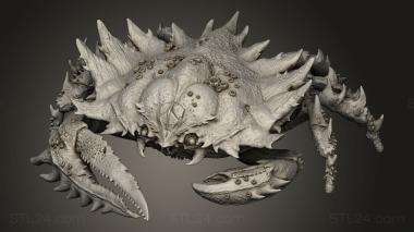 Animal figurines (giant crab huge, STKJ_4056) 3D models for cnc