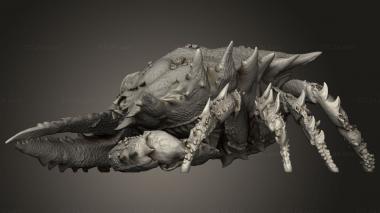 Animal figurines (giant crab huge, STKJ_4056) 3D models for cnc