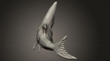 Animal figurines (goblin shark, STKJ_4059) 3D models for cnc