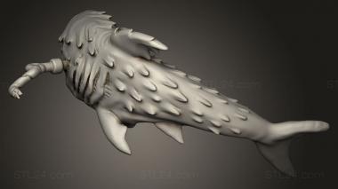 Animal figurines (Great White Shark, STKJ_4063) 3D models for cnc