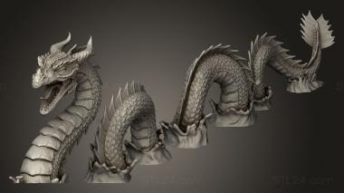 Animal figurines (sea serpent huge, STKJ_4067) 3D models for cnc