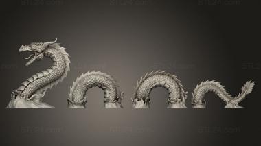 Animal figurines (sea serpent huge, STKJ_4067) 3D models for cnc