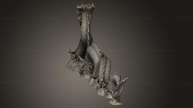 Animal figurines (sea serpent huge, STKJ_4067) 3D models for cnc