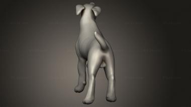 Animal figurines (Drizzle Lion Tower dog, STKJ_4070) 3D models for cnc