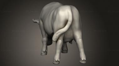 Animal figurines (Medieval Village Barnyard Cow, STKJ_4083) 3D models for cnc