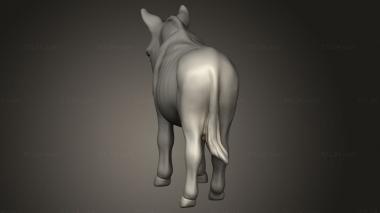 Animal figurines (Medieval Village Donkey, STKJ_4084) 3D models for cnc