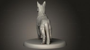 Animal figurines (Beast Dog, STKJ_4098) 3D models for cnc