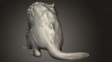 Animal figurines (Beast Ferret, STKJ_4104) 3D models for cnc