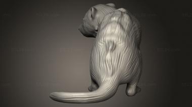 Animal figurines (Beast Ferret, STKJ_4105) 3D models for cnc