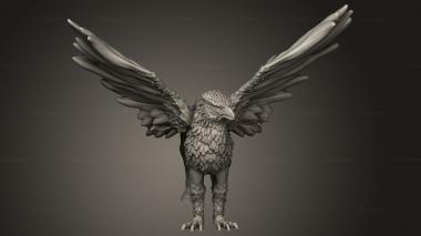 Animal figurines (Beast Hippogriff, STKJ_4107) 3D models for cnc