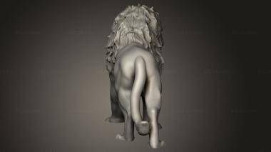 Animal figurines (Beast Lion, STKJ_4108) 3D models for cnc