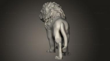 Animal figurines (Beast Lion, STKJ_4109) 3D models for cnc