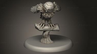 Animal figurines (Beast Owl, STKJ_4115) 3D models for cnc