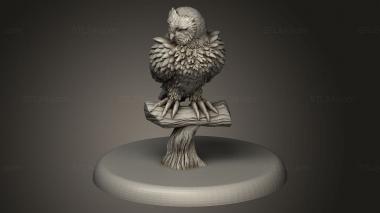 Animal figurines (Beast Owl, STKJ_4117) 3D models for cnc