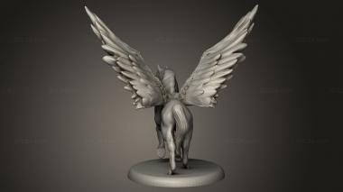 Animal figurines (Beast Pegasus, STKJ_4122) 3D models for cnc