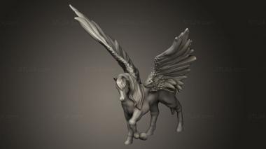 Animal figurines (Beast Pegasus, STKJ_4123) 3D models for cnc