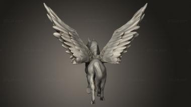 Animal figurines (Beast Pegasus, STKJ_4123) 3D models for cnc