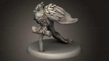 Animal figurines (Beast Phoenix, STKJ_4124) 3D models for cnc